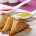 Τρίγωνα πιτάκια με σπανάκι και σουπιά