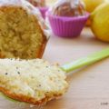 Muffins λεμονιού με παπαρουνόσπορο και γλάσο 