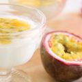 Πανακότα µε passion fruit