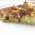 Quiche Loraine με πράσο και καπνιστό μπέικον