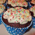 Σοκολατένια cupcakes με cream cheese frosting