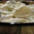 Σαλάτα με πατάτες και καπνιστό σκουμπρί