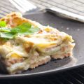 Λαζάνια με φρέσκο και καπνιστό σολομό