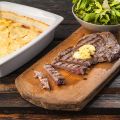 Πατάτες a la creme (dauphinois ) με μπριζόλα[...]