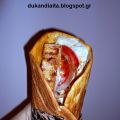 Πίτα σουβλάκι Ντουκαν