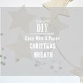 DIY Easy Wire Paper Christmas Wreath