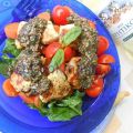 Σαλάτα με μαρινάτο κοτόπουλο και pesto dressing[...]