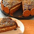 Εύκολη Τούρτα με γέμιση Σοκολάτα και Κρέμα
