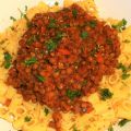 Μακαρόνια με Κιμά από Φακή Lentil Bolognese