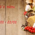 Το μενού μας!!! 16/01-22/01