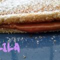 Tost με πραλίνα φουντουκιού