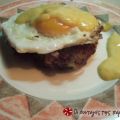 Rösti με αυγά και ζαμπαγιόν καρότου