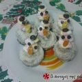 Cupcakes χιονάνθρωποι