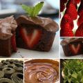 Σοκολατένια cupcakes γεμισμένα με φράουλες και[...]
