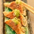 Gyoza με γαρίδες και κοτόπουλο και σάλτσα ponzu