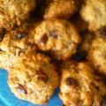 Cookies με κράνμπερις, βρώμη και ξηρούς καρπούς