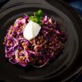 Σαλάτα με φακές, κόκκινο λάχανο και Stilton:[...]
