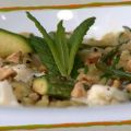 Κριθαράκι με gorgonzola, κολοκυθάκια και δυόσμο