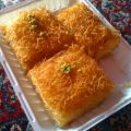 Cheesecake σιροπιαστό με φύλλο κανταΐφι